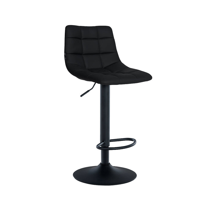 Barhocker Jork . Kunstleder schwarz . schwarz