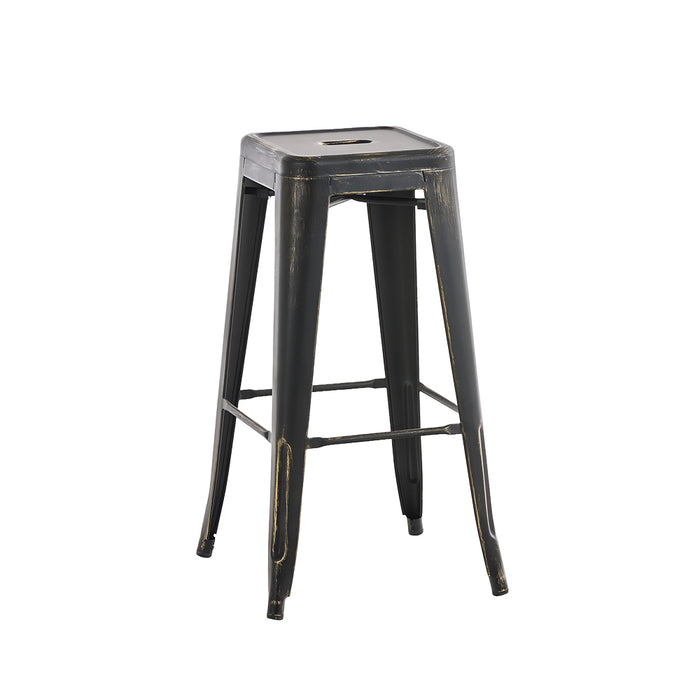 Barhocker Jupiter . schwarz-Gold . 76H