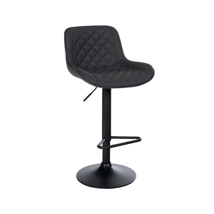 Barhocker Korfu . Kunstleder schwarz . schwarz