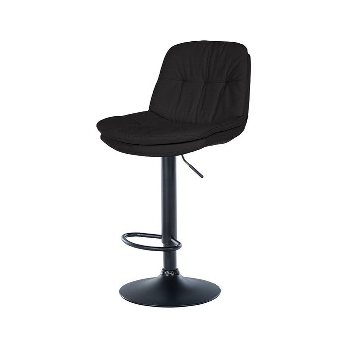 Barhocker Lille . Stoff schwarz . schwarz
