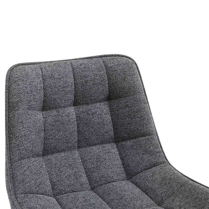 Barhocker Dallas . 78 . schwarz . Stoff dunkelgrau