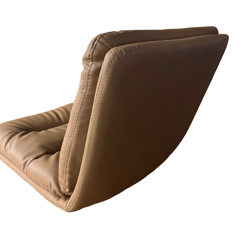 Barhocker Debica . Kunstleder hellbraun . schwarz