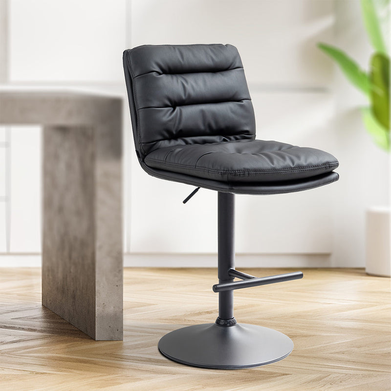 Barhocker Debica . Kunstleder schwarz . schwarz