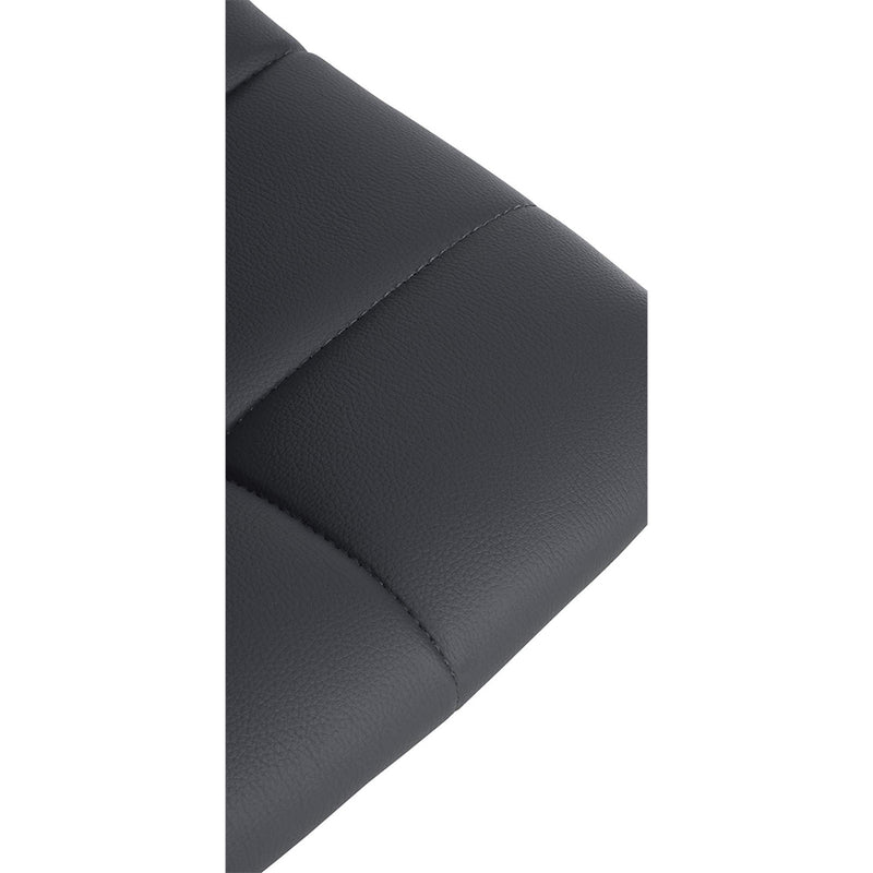 Barhocker Jork . Kunstleder schwarz . grau