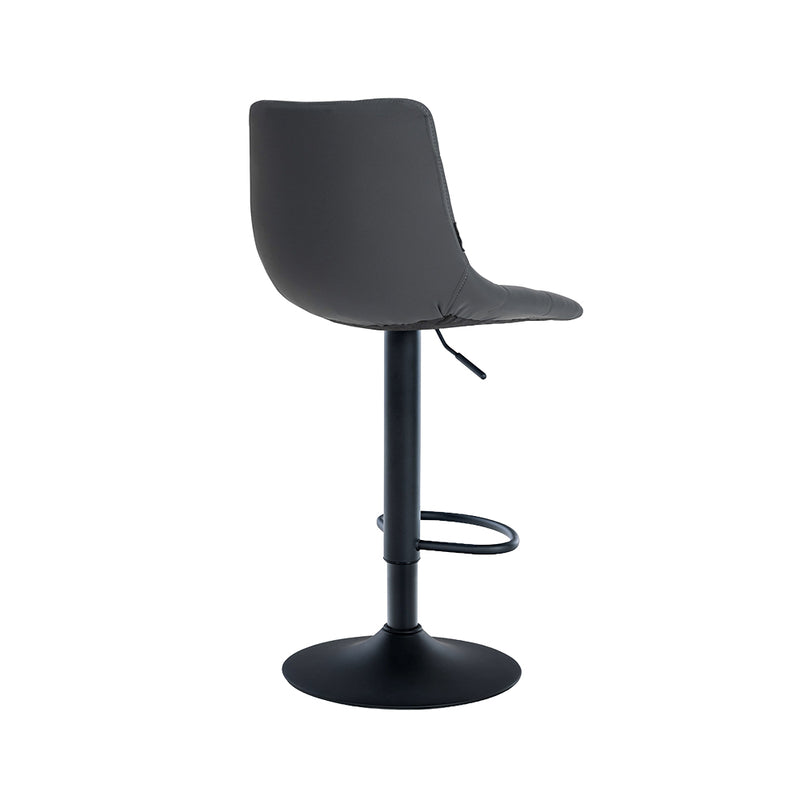 Barhocker Jork . Kunstleder schwarz . grau