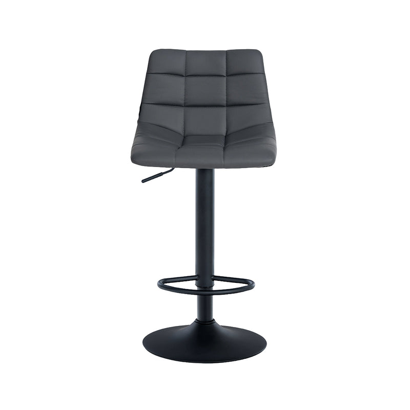 Barhocker Jork . Kunstleder schwarz . grau