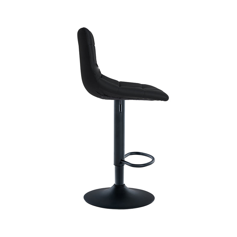 Barhocker Jork . Kunstleder schwarz . schwarz