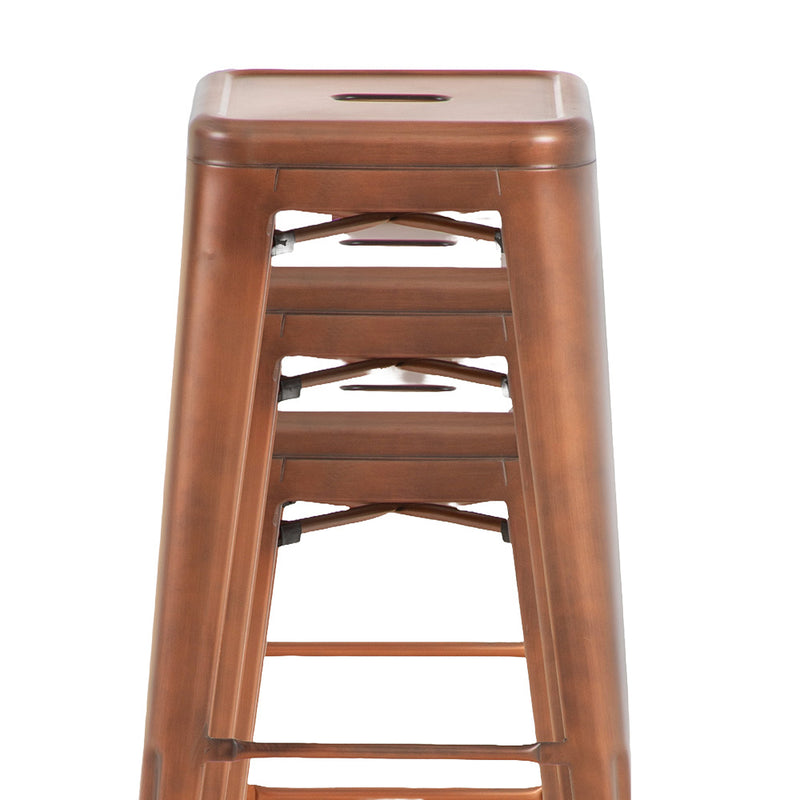 Barhocker Jupiter . Kupfer . 76H