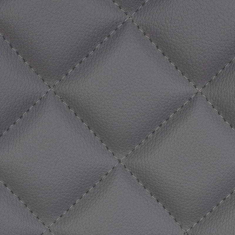Barhocker Korfu . Kunstleder grau . schwarz