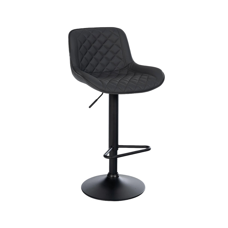 Barhocker Korfu . Kunstleder schwarz . schwarz