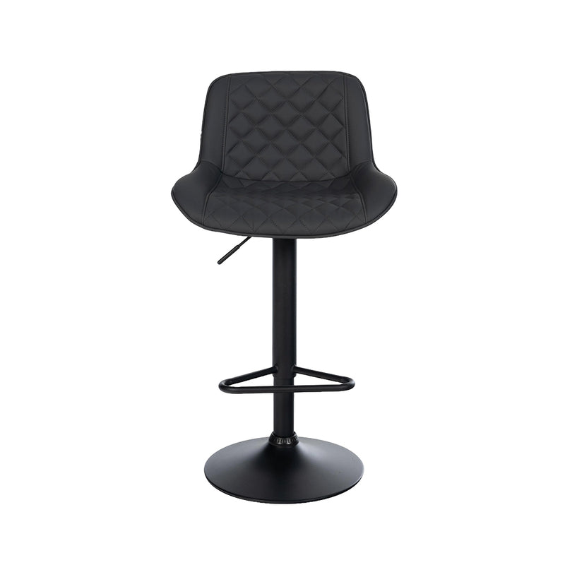 Barhocker Korfu . Kunstleder schwarz . schwarz