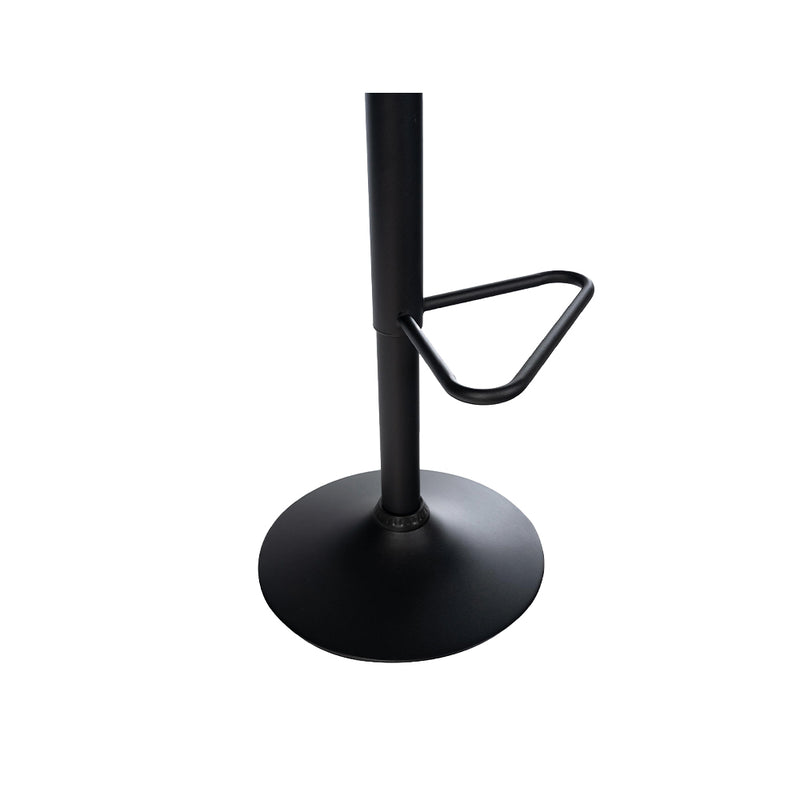Barhocker Korfu . Kunstleder schwarz . schwarz