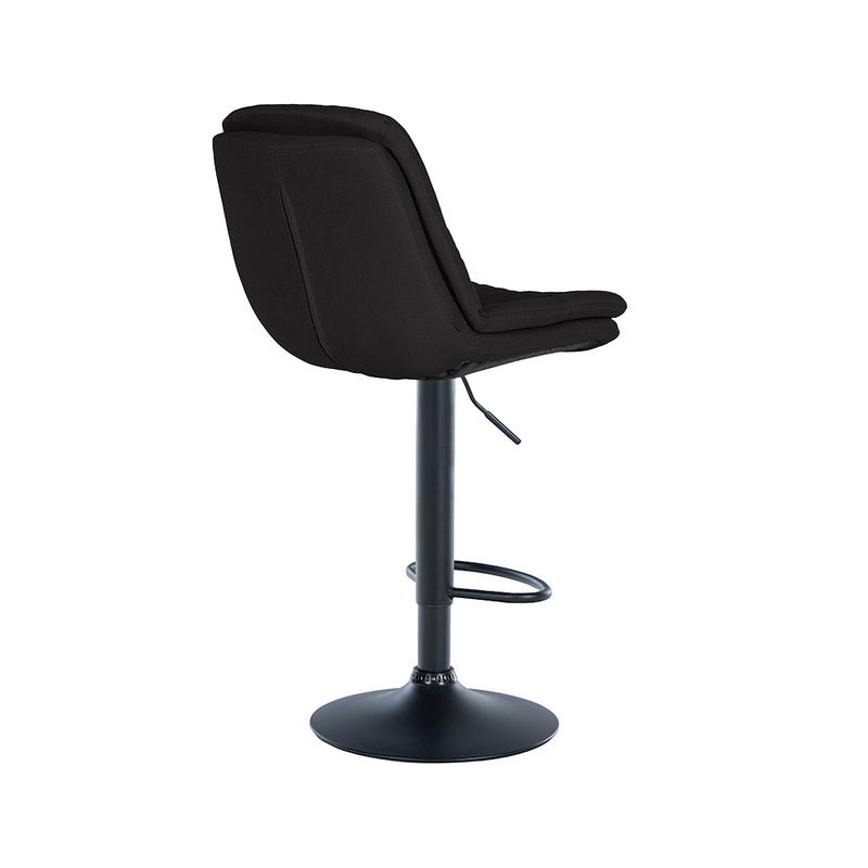 Barhocker Lille . Stoff schwarz . schwarz