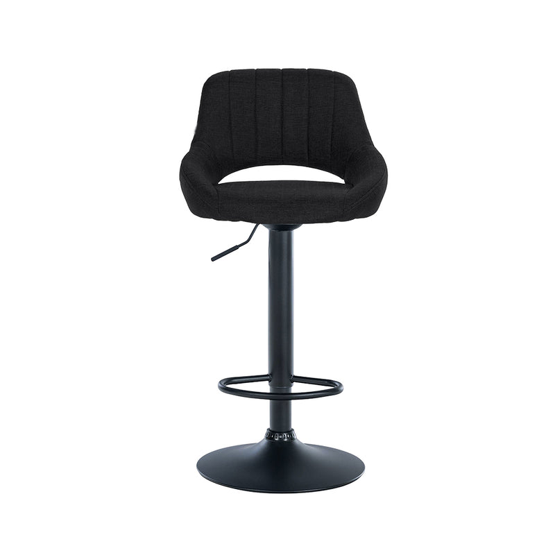 Barhocker Mainz . schwarz . Stoff schwarz
