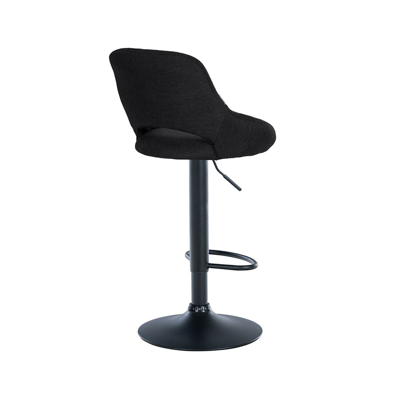 Barhocker Mainz . schwarz . Stoff schwarz