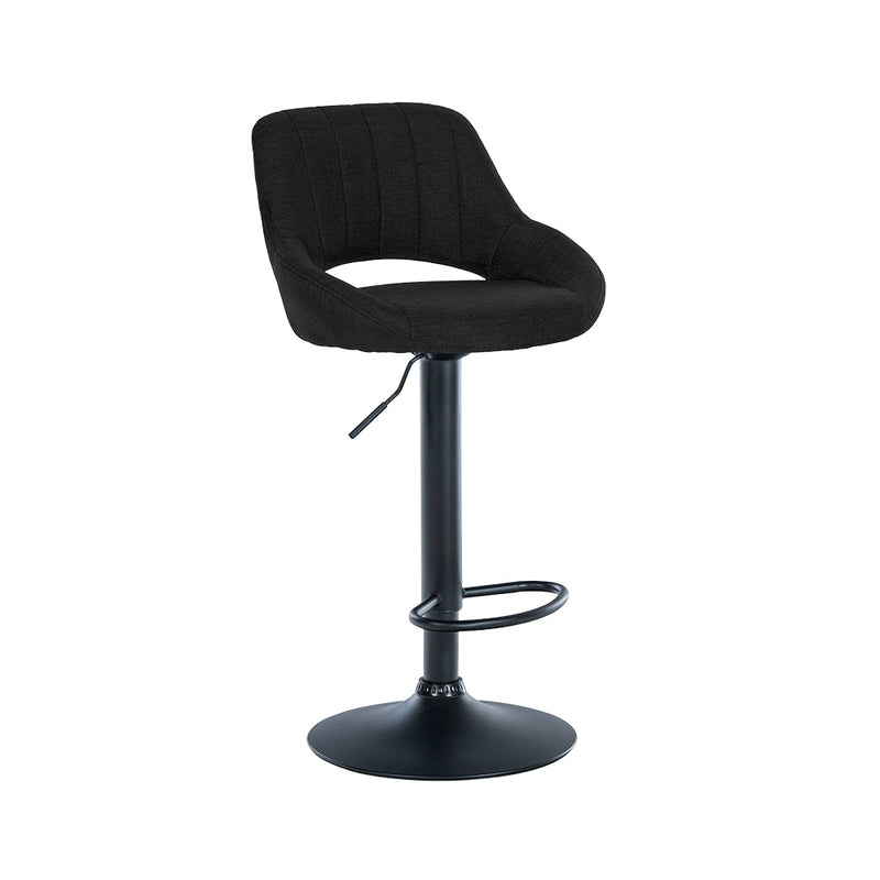 Barhocker Mainz . schwarz . Stoff schwarz