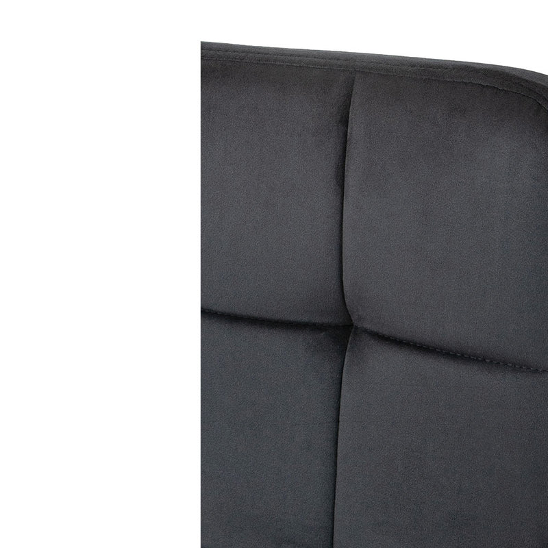 Barhocker Pula . Samt schwarz . schwarz