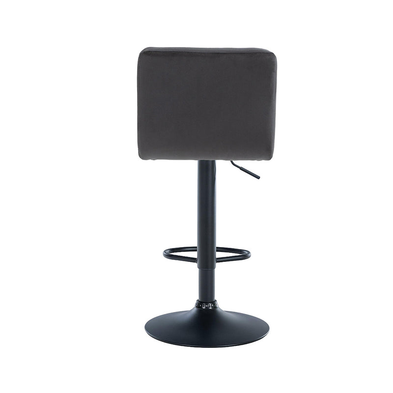 Barhocker Pula . Samt schwarz . schwarz