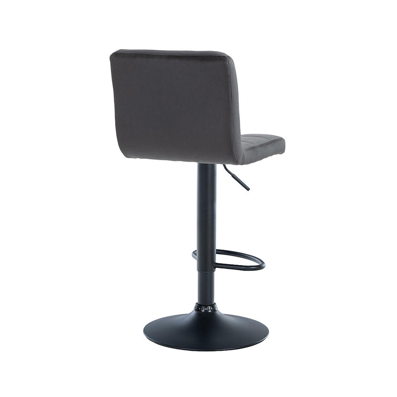 Barhocker Pula . Samt schwarz . schwarz