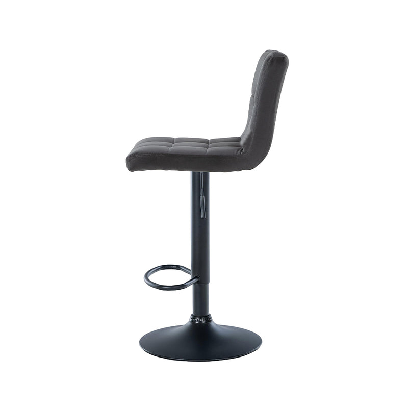 Barhocker Pula . Samt schwarz . schwarz