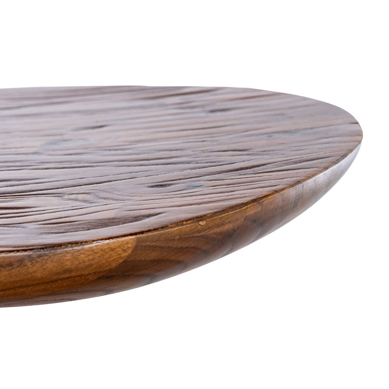 Barhocker Serri . Holz Walnuss . schwarz
