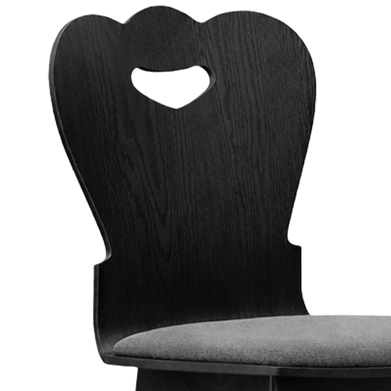 Stuhl . Asten . schwarz . grau
