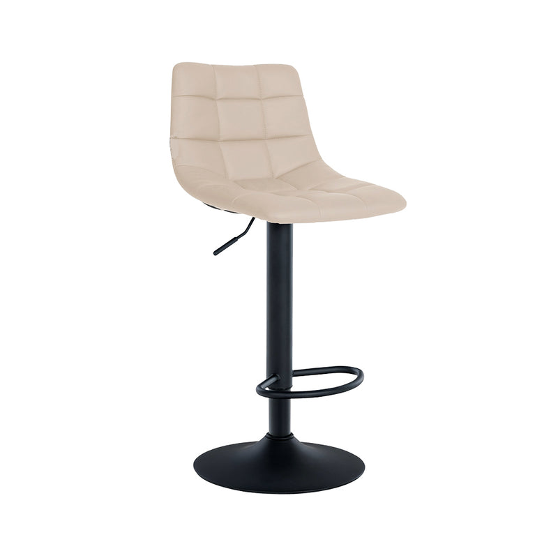 Barhocker Jork . creme . Kunstleder schwarz