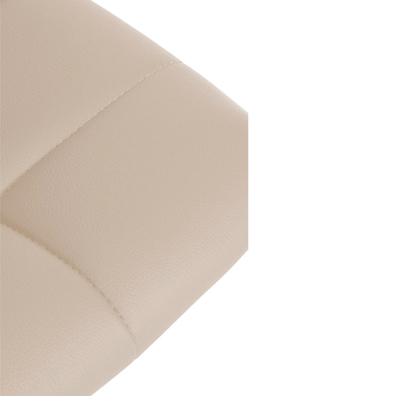 Barhocker Jork . creme . Kunstleder schwarz