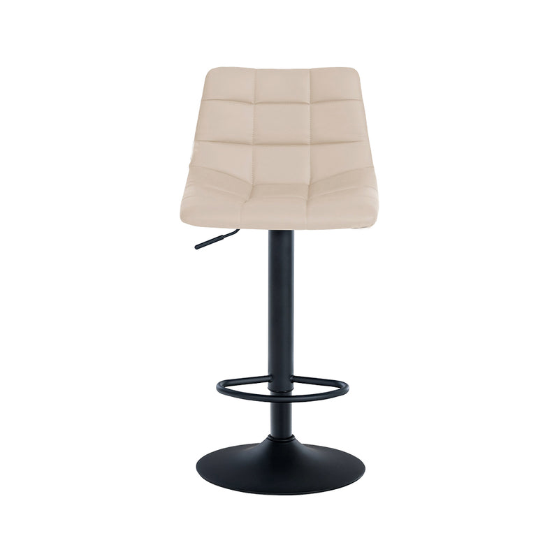 Barhocker Jork . creme . Kunstleder schwarz