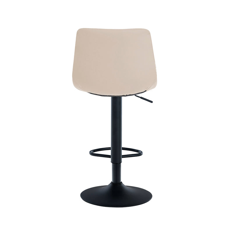 Barhocker Jork . creme . Kunstleder schwarz