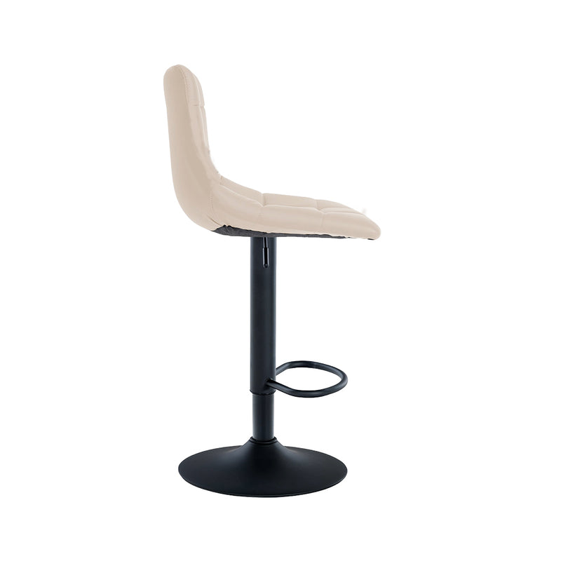 Barhocker Jork . creme . Kunstleder schwarz