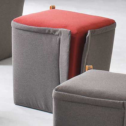 Lounge stool Finferlo with K King fabric